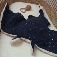 grande peluche raie gaze de coton