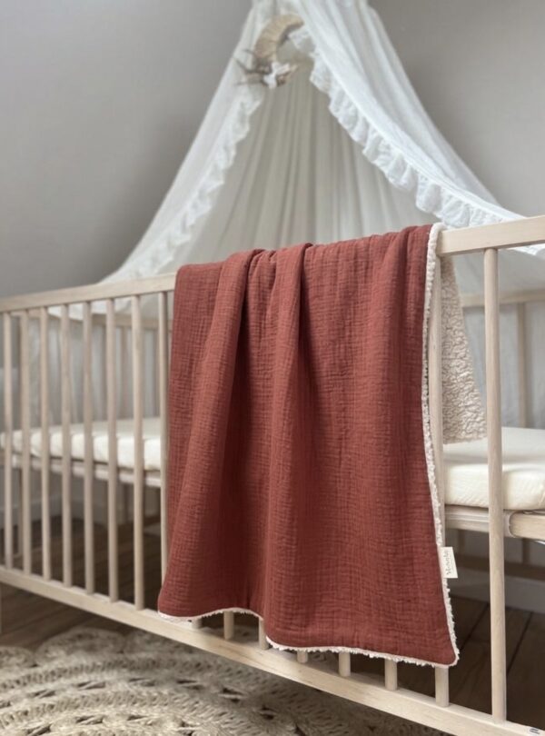 couverture bébé gaze de coton tomette couverture bébé gaze de coton tomette