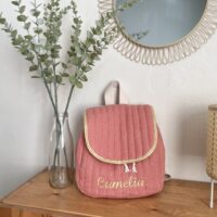 sac a dos enfant gaze de coton metelasse personnalise