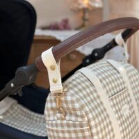 sac à langer vichy beige