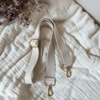 sangle réglable en coton et or