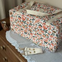 grand sac voyage matelassé prairie écru