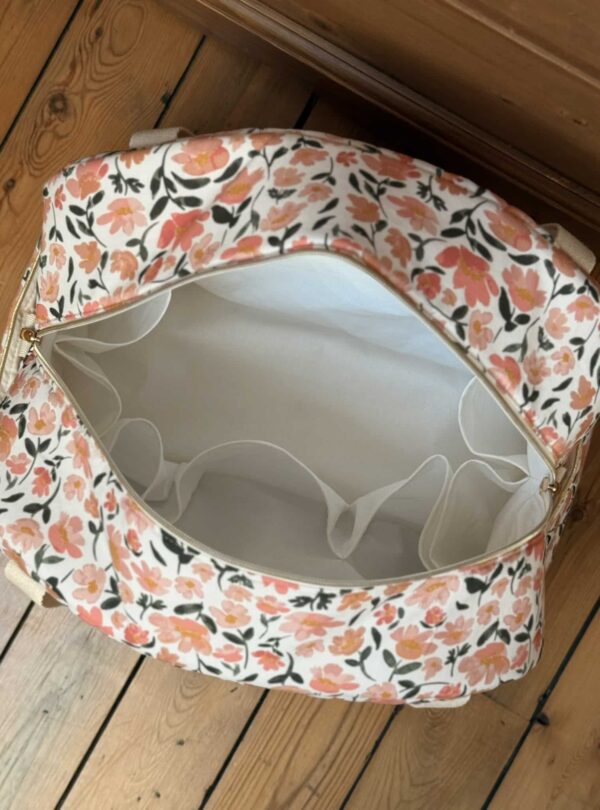 grand sac voyage matelassé prairie écru