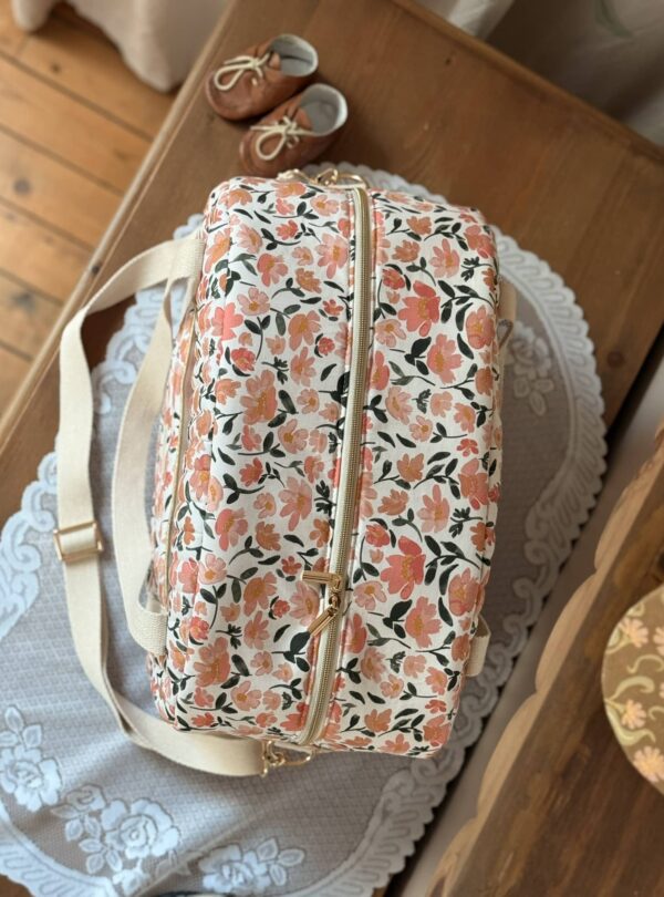 grand sac voyage matelassé prairie écru