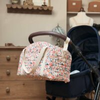 grand sac voyage matelassé prairie écru