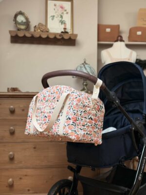 grand sac voyage matelassé prairie écru