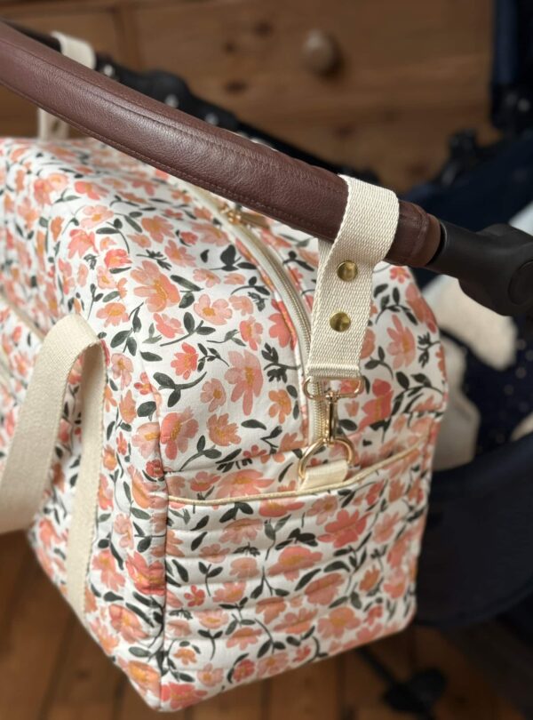 grand sac voyage matelassé prairie écru