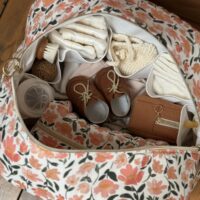 grand sac voyage matelassé prairie écru