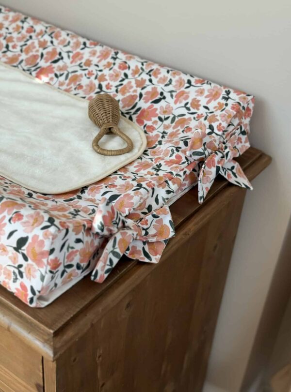 housse de matelas à langer prairie écru