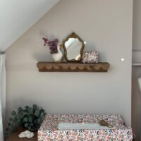 housse de matelas à langer prairie écru