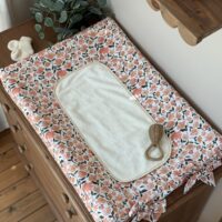 housse de matelas à langer prairie écru