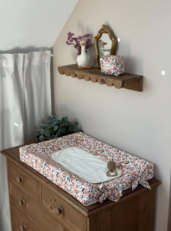 housse de matelas à langer prairie écru