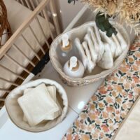 panières de rangement matelassées prairie écru