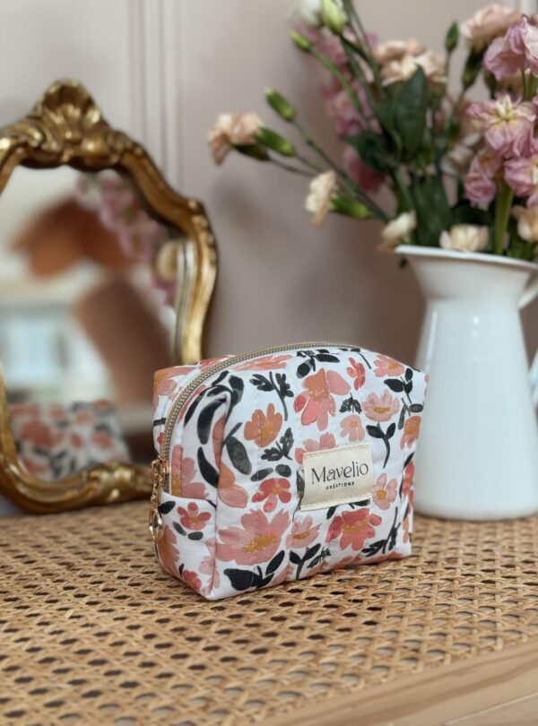 petite trousse taille s matelassé prairie écru