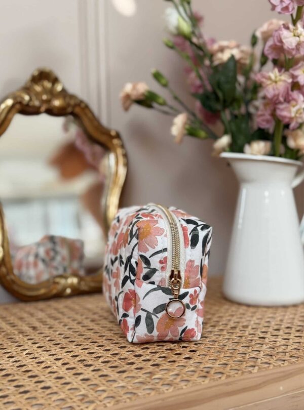 petite trousse taille s matelassé prairie écru