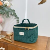 petit vanity matelassé velours vert