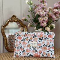 pochette plate matelassé prairie écru