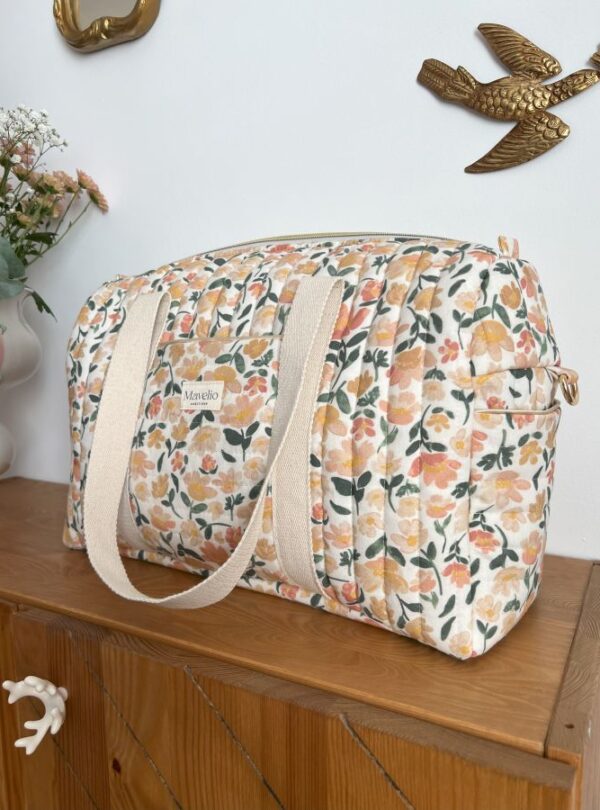 sac à langer matelassé prairie écru