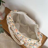 sac à langer matelassé prairie écru intérieur