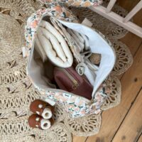 sac à langer matelassé prairie écru intérieur range