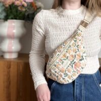 sac banane standard matelassé prairie écru