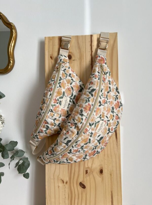 sacs banane standard et xl matelassé prairie écru