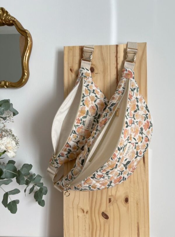 sacs banane standard et xl matelassé prairie écru ouvert