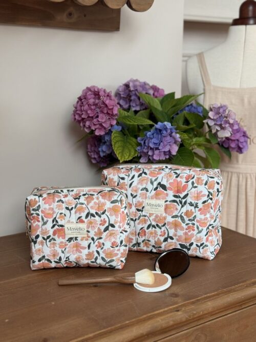 trousse de toilette matelassé prairie écru