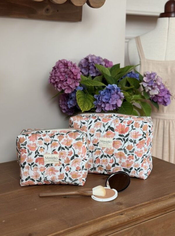 trousse de toilette matelassé prairie écru