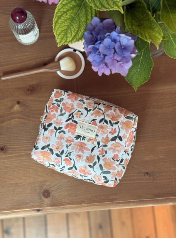 trousse de toilette matelassé prairie écru