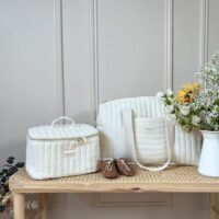 vanity matelassé gaze de coton écru uni