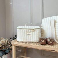 vanity matelassé gaze de coton écru uni