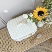 vanity matelassé gaze de coton écru uni