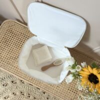 vanity matelassé gaze de coton écru uni