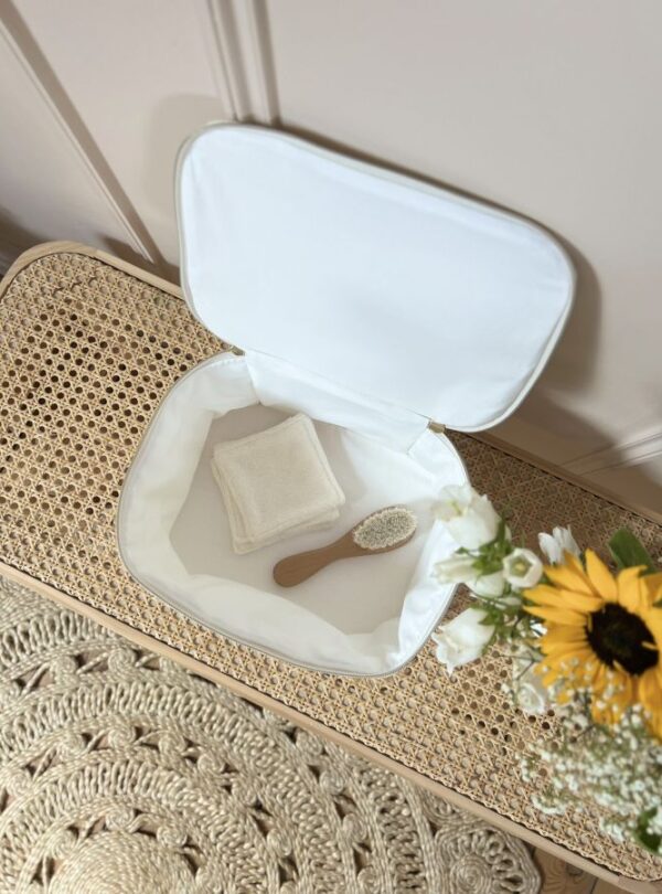 vanity matelassé gaze de coton écru uni