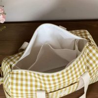 sac à langer vichy ocre