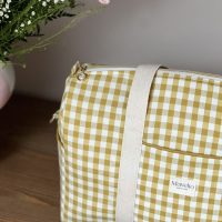 sac à langer vichy ocre