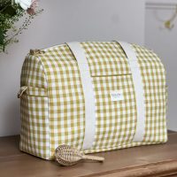 sac à langer vichy ocre