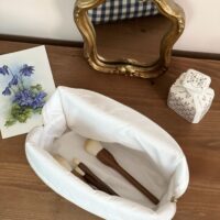 trousse de toilette vichy bleu ourson