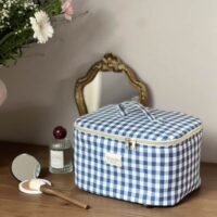 vanity cottage vichy bleu