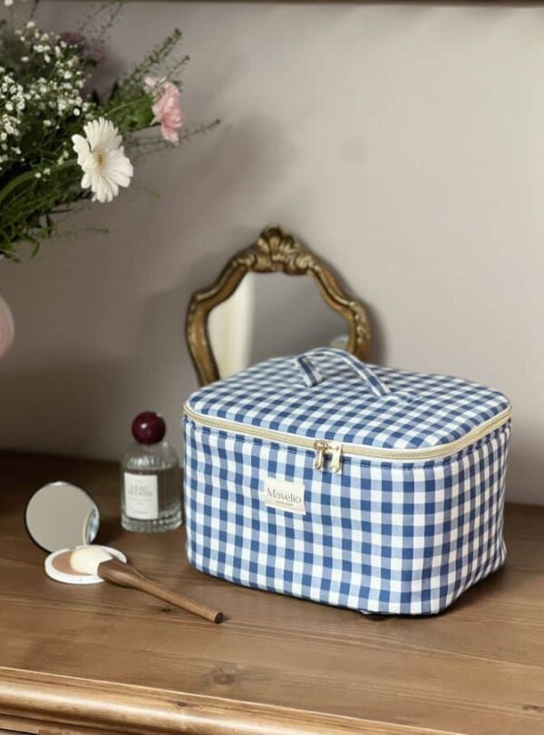 vanity cottage vichy bleu