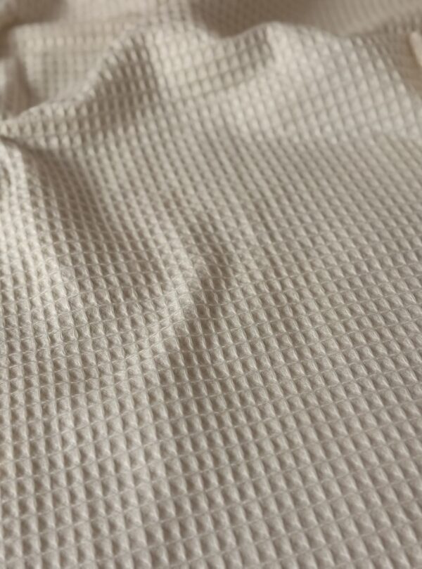 nid d'abeille écru tissu nid d'abeille écru pour couverture bébé