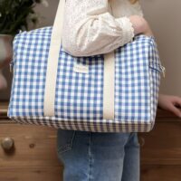 sac à langer vichy porté