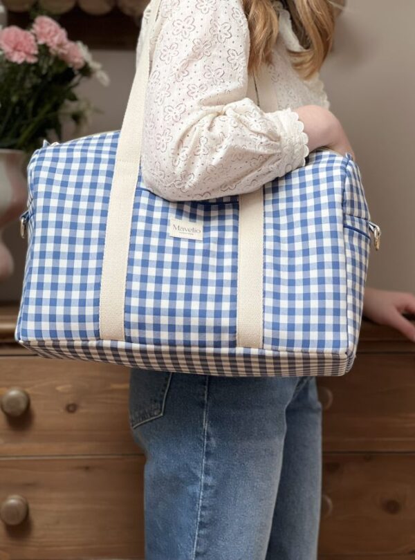 sac à langer vichy porté