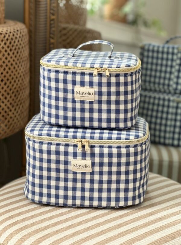 vanity vichy bleu taille m et l