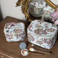 deux vanitys taille M et L en jacquard fleuri