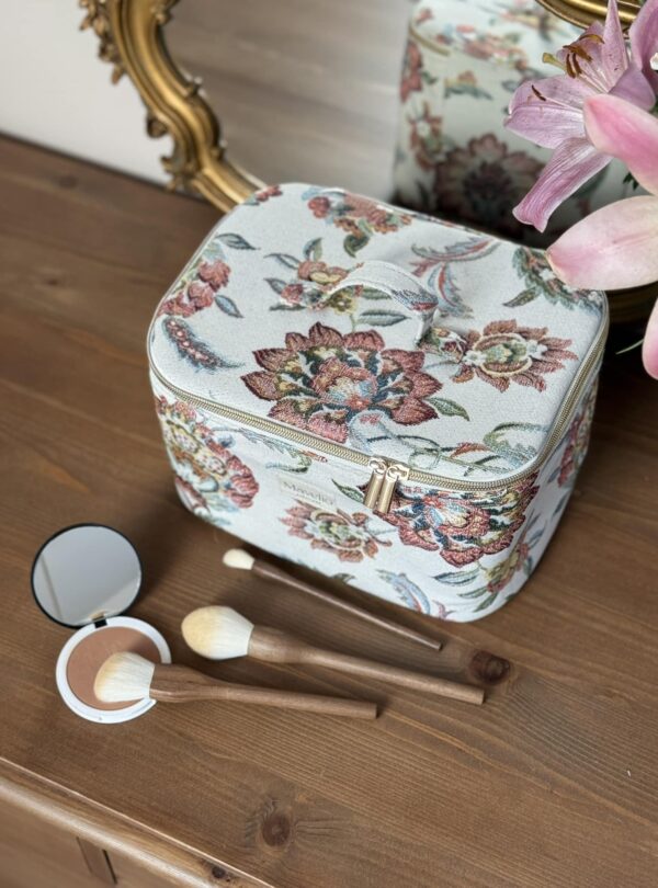 grand vanity taille L en jacquard fleuri