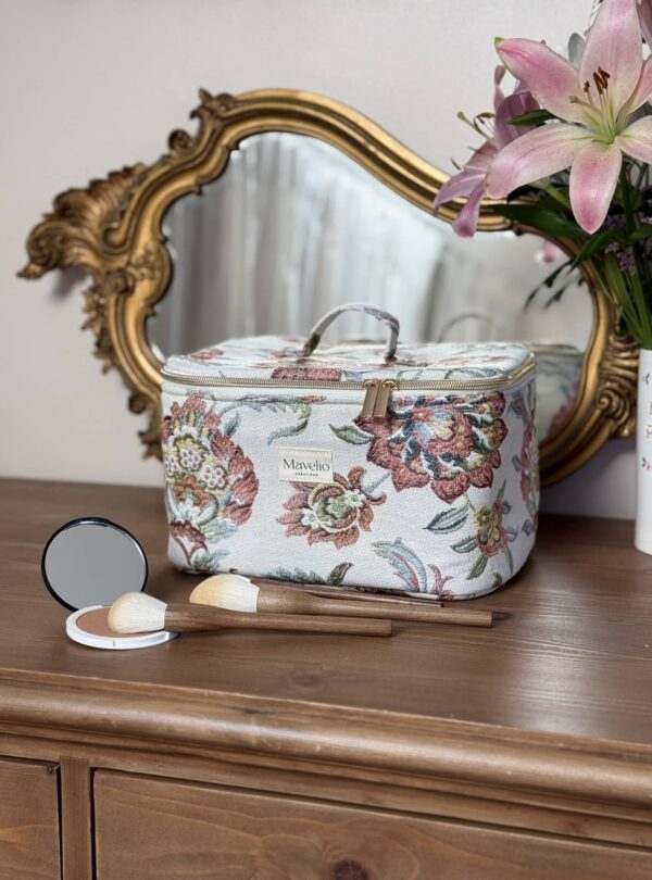 grand vanity taille L en jacquard fleuri