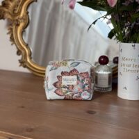 mini trousse de toilette taille S jacquard fleuri