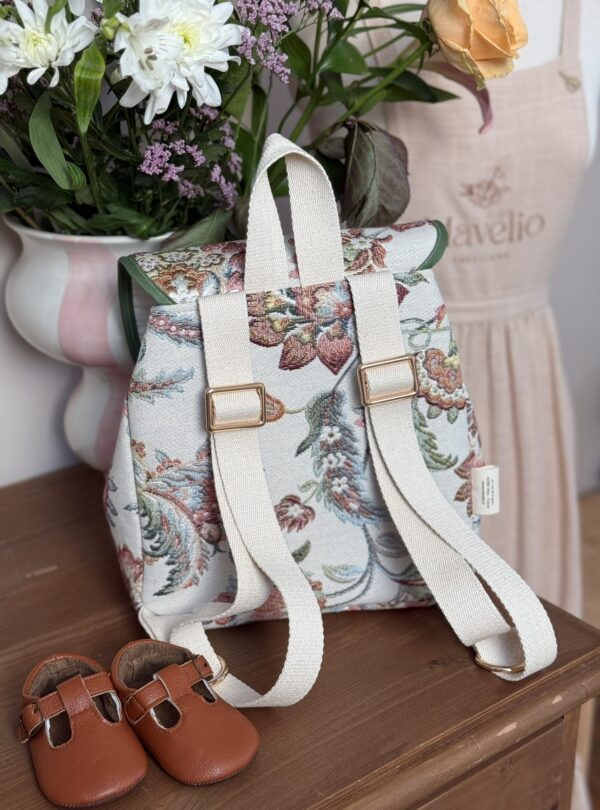 sac à dos enfant jacquard fleuri